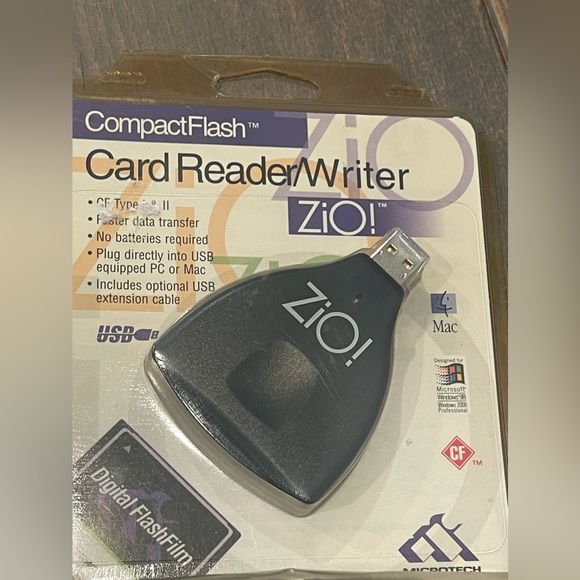 NEW Vintage ZIO! Compactflash Card Reader Writer Quickly Transfer Data Adapter - Picture 4 of 4